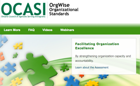 Web screenshot of OrgWise.ca
